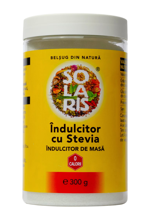 Dieta si Wellness - SOLARIS INDULCITOR CU STEVIA * 300 GR, farmacom.ro