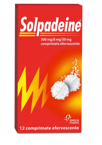 Medicamente fara reteta (OTC) - SOLPADEINE 500 MG/8 MG/30 MG * 12 CPR EFF, farmacom.ro