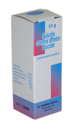 Medicamente fara reteta (OTC) - SOLUTIE CONTRA AFTELOR * 10 ML MEDUMAN, farmacom.ro