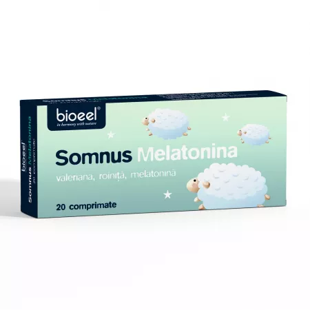 Suplimente, Produse naturiste, Vitamine si Minerale - SOMNUS MELATONINA * 20 CPR, farmacom.ro