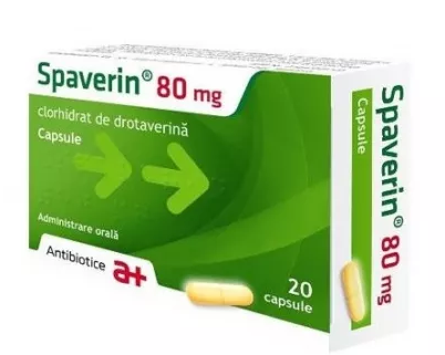 Medicamente fara reteta (OTC) - SPAVERIN 80 MG * 20 CPS, farmacom.ro