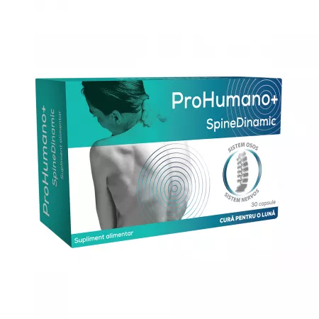 Suplimente, Produse naturiste, Vitamine si Minerale - SPINEDINAMIC * 30 CPS, farmacom.ro