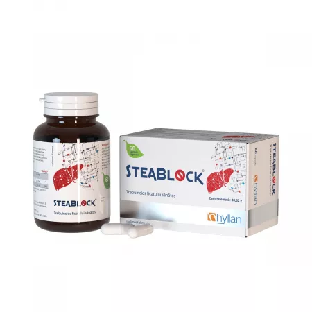 Vitamine si suplimente - STEABLOCK * 60 CPS HYLLAN 1+1 CADOU, farmacom.ro