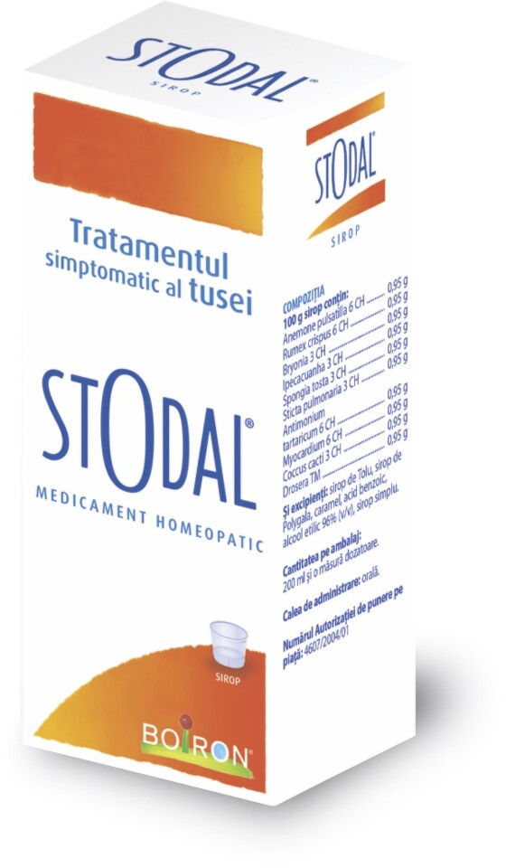Medicamente fara reteta (OTC) - Stodal Sirop, 200 ml, Boiron, farmacom.ro
