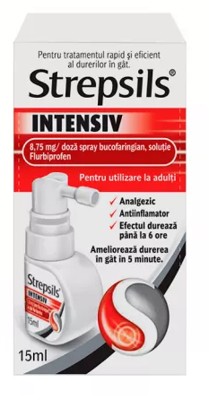 Medicamente fara reteta (OTC) - STREPSILS INTENSIV SPRAY CIRESE SI MENTA * 15 ML, farmacom.ro