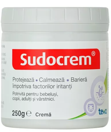 Scutece si ingrijirea zonei scutecului - SUDOCREM CREMA ANTISEPTICA, 250 G, farmacom.ro