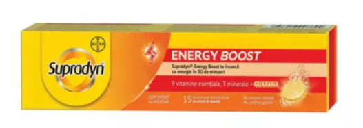 Vitamine si minerale - SUPRADYN ENERGY BOOST * 15 COMPRIMATE EFERVESCENTE, farmacom.ro