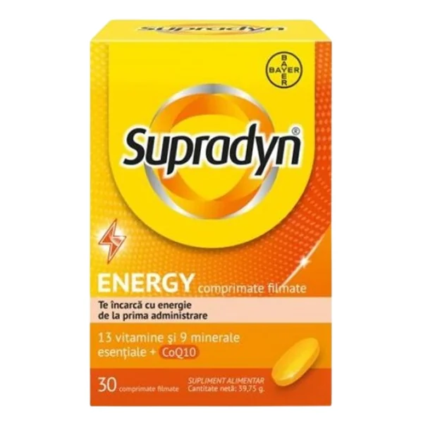 Vitamine si minerale - SUPRADYN ENERGY + COENZIMA Q10 * 30 COMPRIMATE FILMATE, farmacom.ro