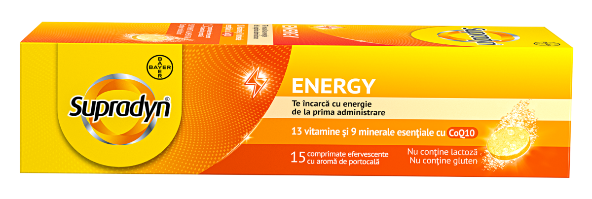 Vitamine si minerale - Supradyn Energy efervescent, Q10 X 15 comprimate, farmacom.ro