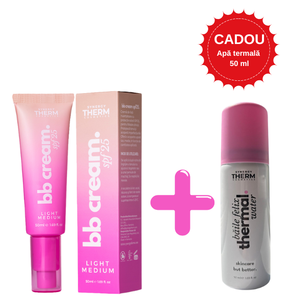 Frumusete si ingrijire - SYNERGY THERM BB CREAM NUANTA DESCHISA SPF25 * 50 ML+MINI APA THERMALA BAILE FELIX*50 ML PROMO, farmacom.ro