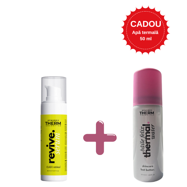 Frumusete si ingrijire - SYNERGY THERM REVIVE SERUM CU RETINAL*30 ML+MINI APA THERMALA  BAILE FELIX*50ML PROMO, farmacom.ro