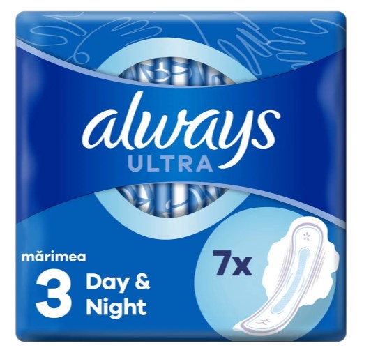 Igiena intima - ABSORBANTE ALWAYS ULTRA NIGHT DAY * 7 BUCATI, farmacom.ro