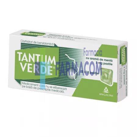 Medicamente fara reteta (OTC) - TANTUM VERDE MENTA * 2 PACH/10 PASTILE, farmacom.ro