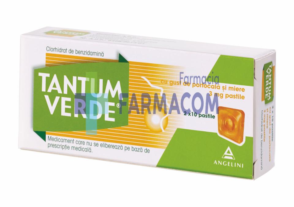 Medicamente fara reteta (OTC) - TANTUM VERDE PORTOCALA SI MIERE * 2 PACH/10 PASTILE, farmacom.ro