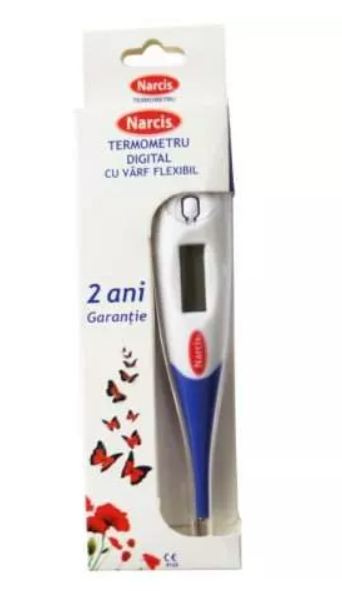 Aparatura si dispozitive medicale - TERMOMETRU DIGITAL DE CORP CU VARF FLEXIBIL NARCIS KD403, farmacom.ro