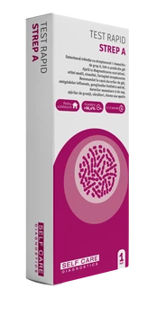 Aparatura si dispozitive medicale - TEST RAPID STREPTOCOC  ß-hemolitic de grup A * 1 BUC SELF CARE, farmacom.ro