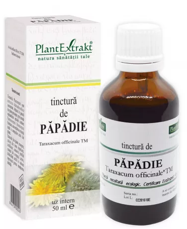 Suplimente, Produse naturiste, Vitamine si Minerale - TINCTURA DE PAPADIE * 50 ML PLANTEXTRAKT, farmacom.ro