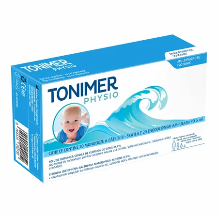 Suplimente alimentare - TONIMER PHYSIO SOL IZOTONICA STERILA 0.9% *20 MONODOZ/5ML, farmacom.ro