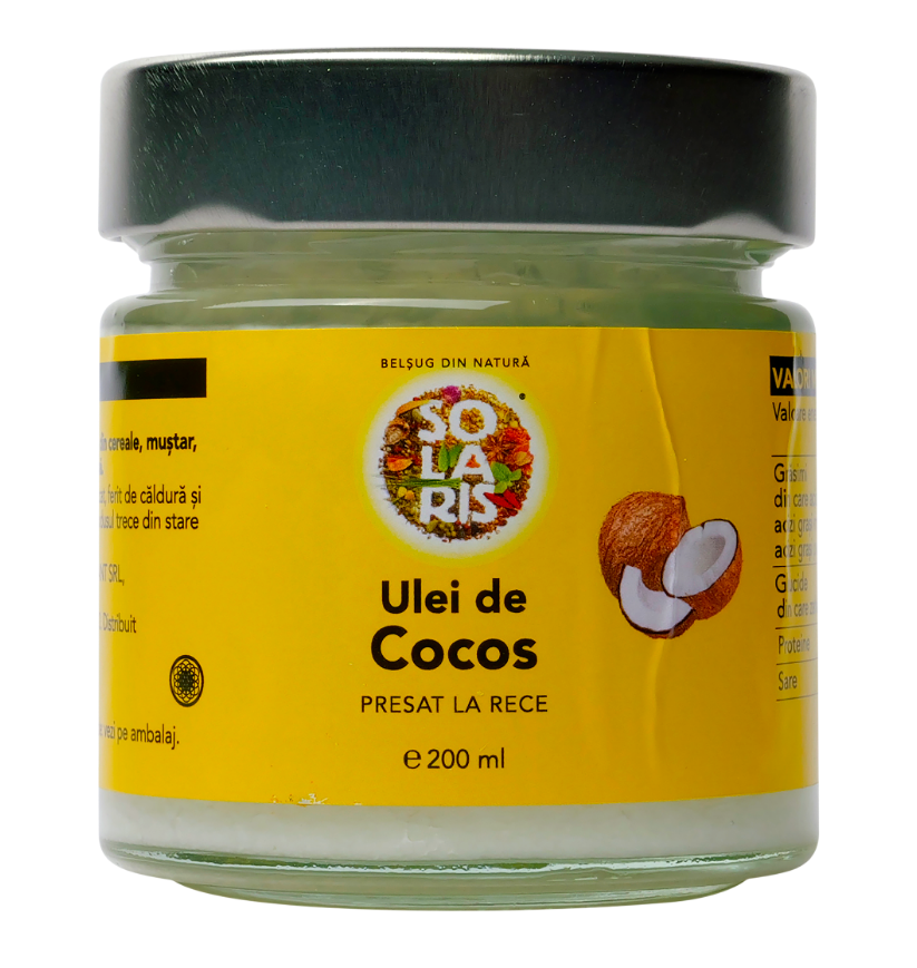 Tincturi si uleiuri - ULEI DE COCOS * 200 ML, SOLARIS, farmacom.ro