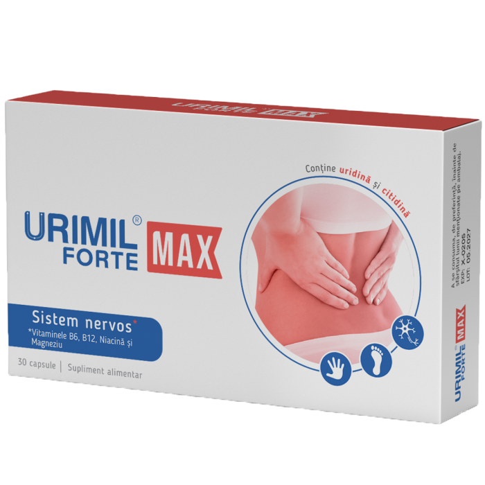 Suplimente, Produse naturiste, Vitamine si Minerale - Urimil Forte Max, 30 capsule, Naturpharma, farmacom.ro