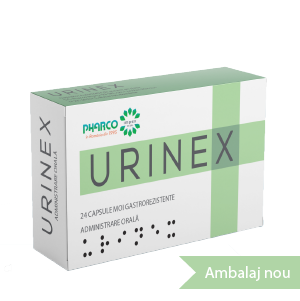 Medicamente fara reteta (OTC) - Urinex, 24 capsule moi gastrorezistente, Pharco, farmacom.ro