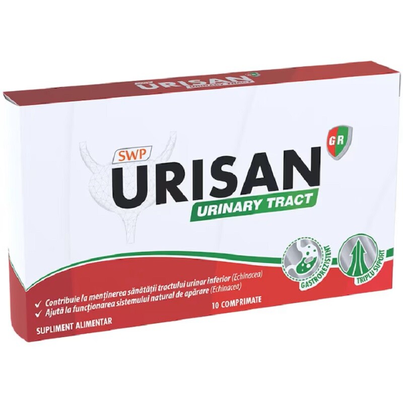 Aparatul urinar - URISAN GR URINARY TRACT * 10 COMPRIMATE, farmacom.ro