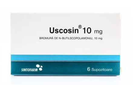 Medicamente fara reteta (OTC) - Uscosin, 6 supozitoare, 10 mg, Sintofarm, farmacom.ro