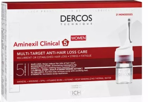 Dermatocosmetice - VICHY TRATAMENT IMPOTRIVA CADERII PARULUI DERCOS AMINEXIL CLINICAL 5 FEMEI, farmacom.ro