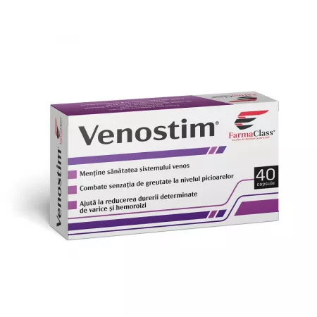 Afectiuni circulatorii si hemoroidale - VENOSTIM * 40 CAPSULE, farmacom.ro
