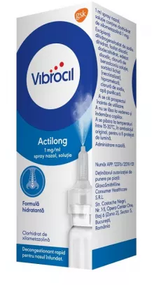 Medicamente fara reteta (OTC) - VIBROCIL ACTILONG 1 MG/ML * 10 ML GLAXO, farmacom.ro