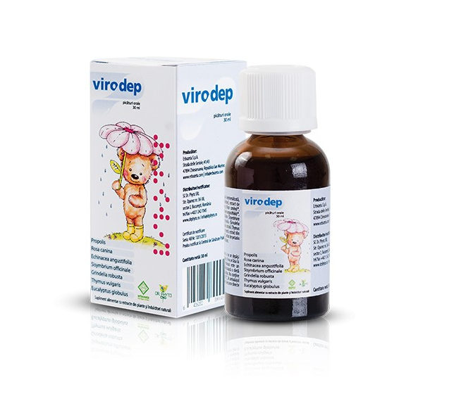 Imunitate - Virodep picaturi, 30 ml, Dr. Phyto, farmacom.ro