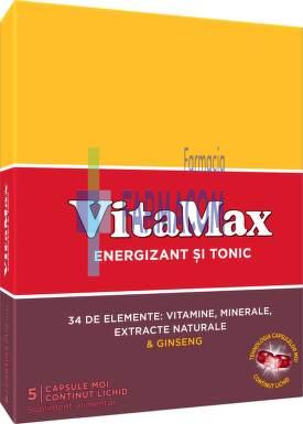 Vitamine si suplimente - VITAMAX * 5 CPS FORMULA NOUA, farmacom.ro