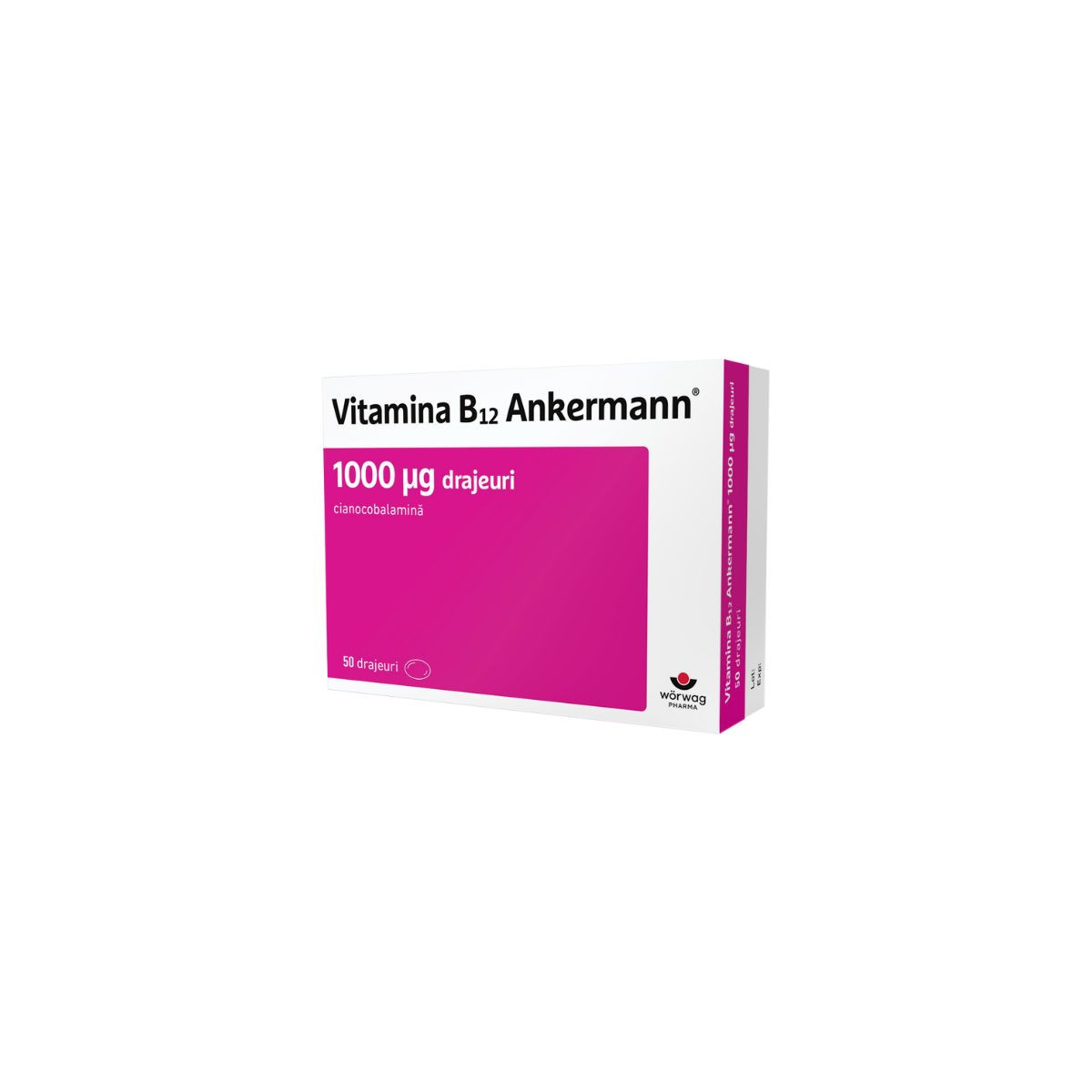 Medicamente fara reteta (OTC) - Vitamina B12 1000 μg Ankermann Vital, 50 comprimate, Worwag Pharma, farmacom.ro
