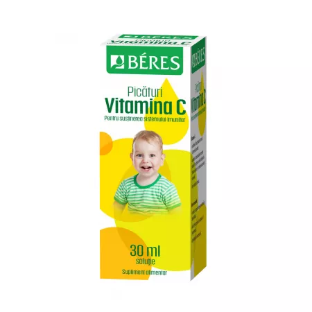 Vitamine si suplimente alimentare pentru copii - VITAMINA C PICATURI * 30 ML BERES, farmacom.ro