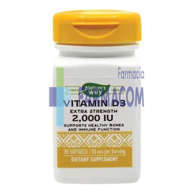 Vitamine si suplimente - VITAMINA D3 2000 UI (ADULTI) * 30 CPS SECOM, farmacom.ro