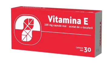 Medicamente fara reteta (OTC) - Vitamina E, 100 mg, 30 capsule, Biofarm, farmacom.ro