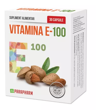 Regenerare si tonifiere - VITAMINA E-100 * 30 CAPSULE, PARAPHARM, farmacom.ro