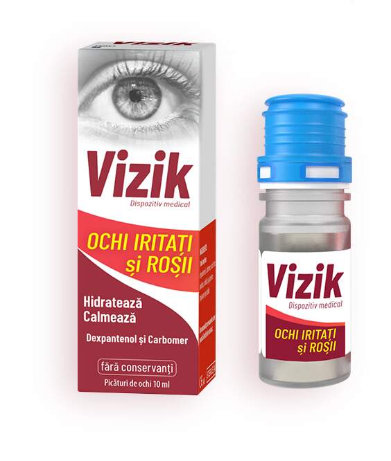 Ingrijirea ochilor - Vizik picaturi pentru ochi iritati si rosii, 10 ml, farmacom.ro