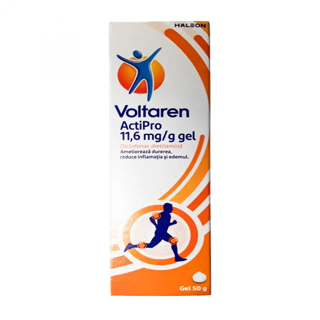 Medicamente OTC - fara reteta - VOLTAREN ACTIPRO 11.6 MG/G * 50 GR, farmacom.ro
