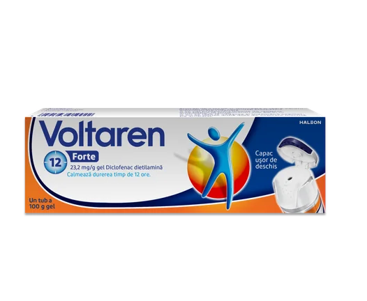 Medicamente fara reteta (OTC) - Voltaren Forte 23,2mg/g x 100g , Haleon, farmacom.ro