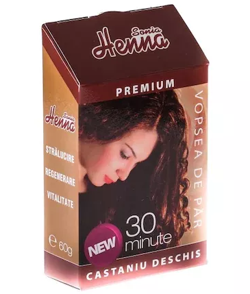 Frumusete si ingrijire - VOPSEA HENNA CASTANIU DESCHIS * 100 GR, farmacom.ro