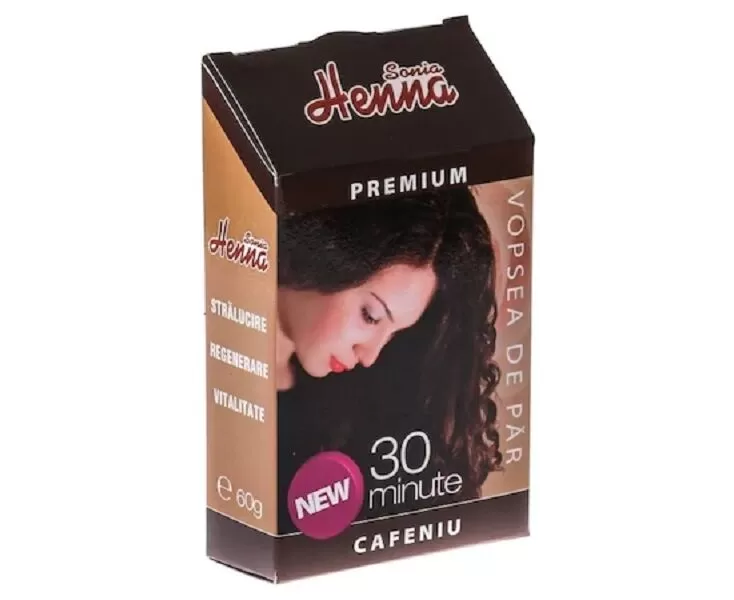 Ingrijirea parului - VOPSEA HENNA PREMIUM CAFENIU * 60 G, farmacom.ro