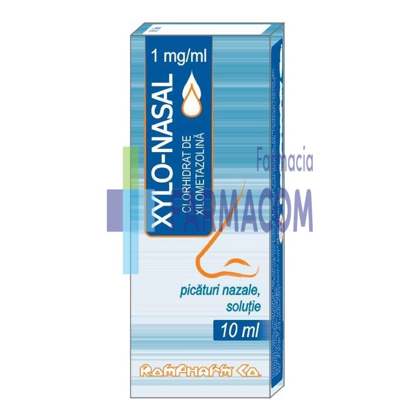 Medicamente fara reteta (OTC) - Xylo Nasal picaturi, 1 mg/ml, 10 ml, Rompharm, farmacom.ro