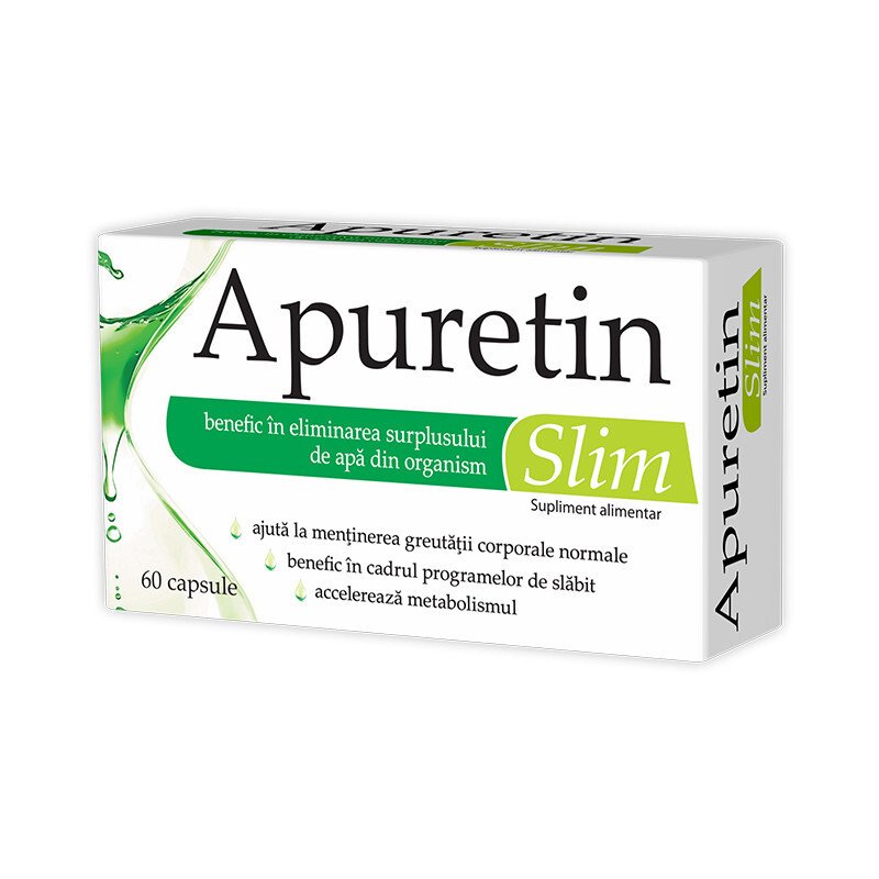Anticelulitice - Apuretin Slim, 60 capsule, Zdrovit, farmacom.ro