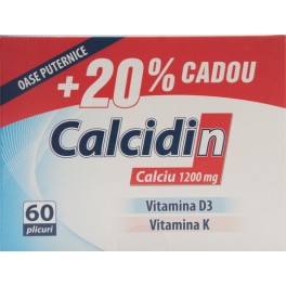 Vitamine si minerale - ZDROVIT CALCIDIN 60 PLIC+20% CADOU, farmacom.ro