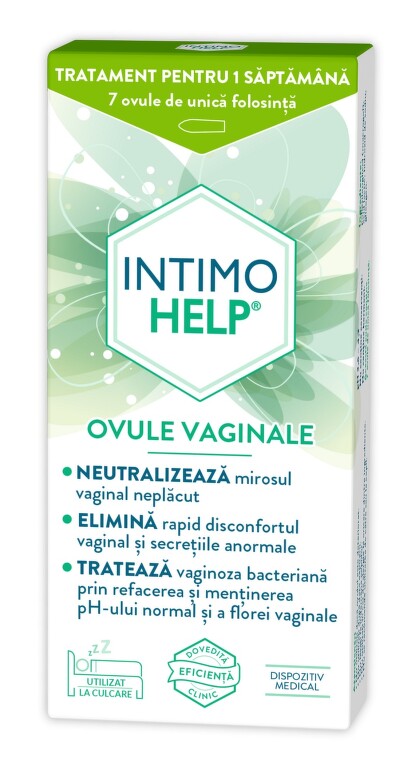 Igiena intima - ZDROVIT INTIMOHELP OVULE VAGINALE * 7 BUC, farmacom.ro
