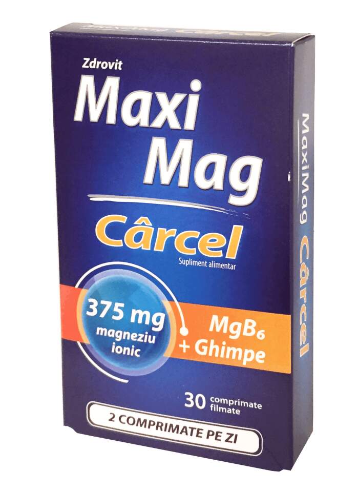 Vitamine si minerale - ZDROVIT MAXIMAG CARCEL * 30 COMPRIMATE FILMATE, farmacom.ro