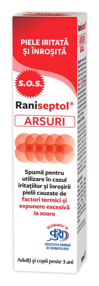 Ingrijirea pielii - RANISEPTOL ARSURI SPUMA * 150 ML, ZDROVIT, farmacom.ro