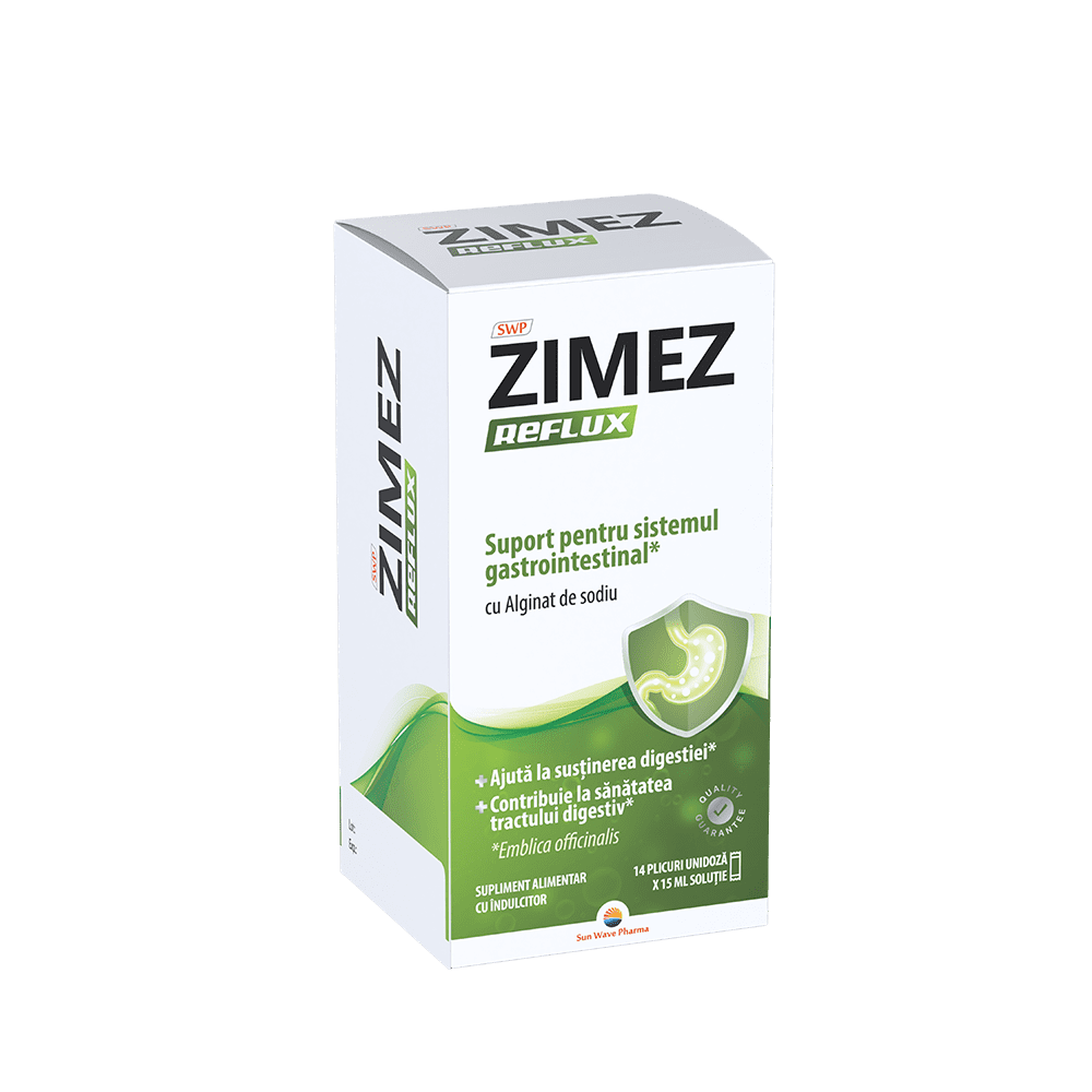 Tulburari digestive, hepatice si biliare - ZIMEZ REFLUX * 14 PLICURI / 15ML, farmacom.ro