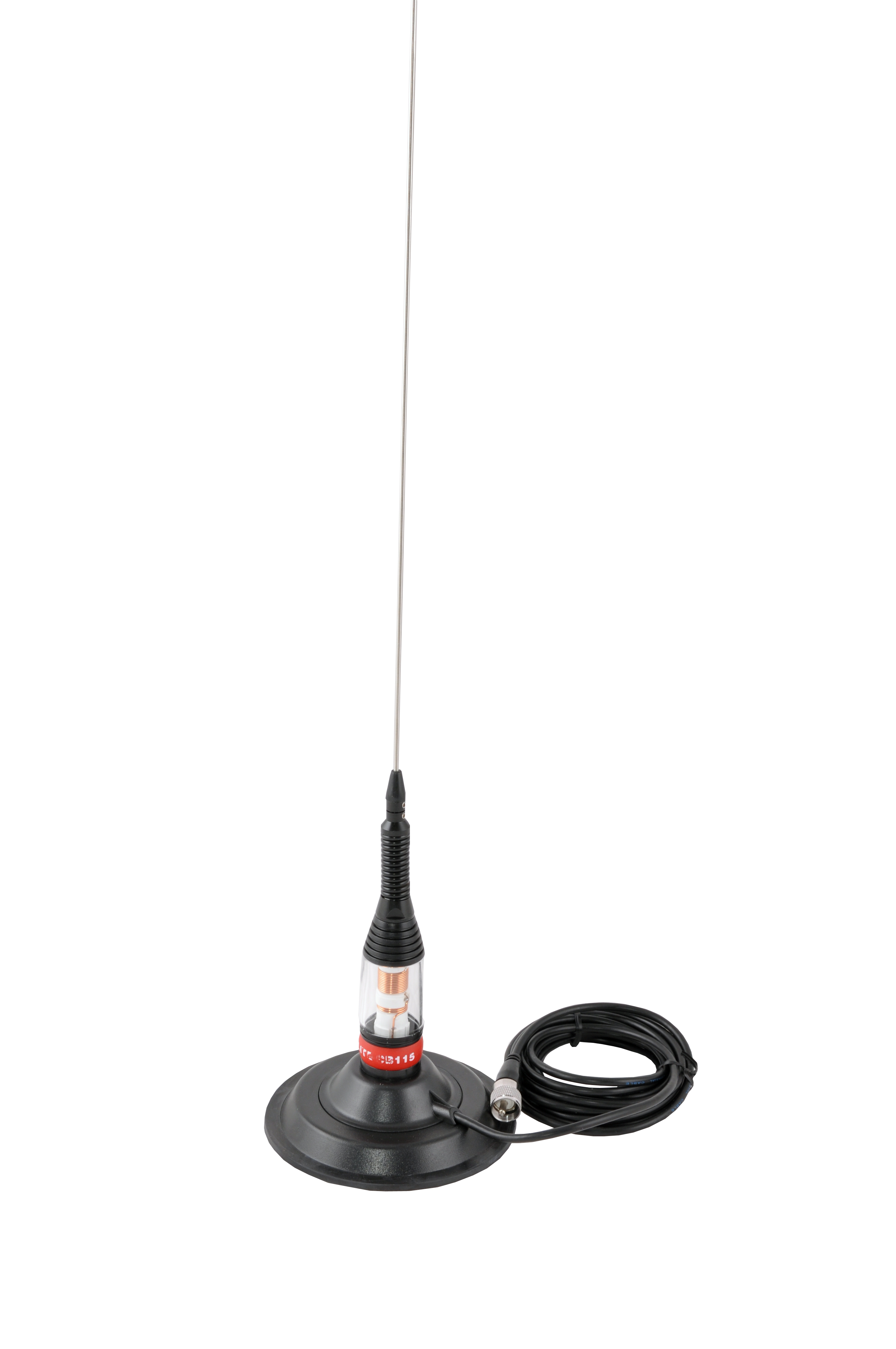Antene și suporturi de fixare pentru antene - Antenă stație radio CB Sunker 115 cu magnet, fomcoshop.ro